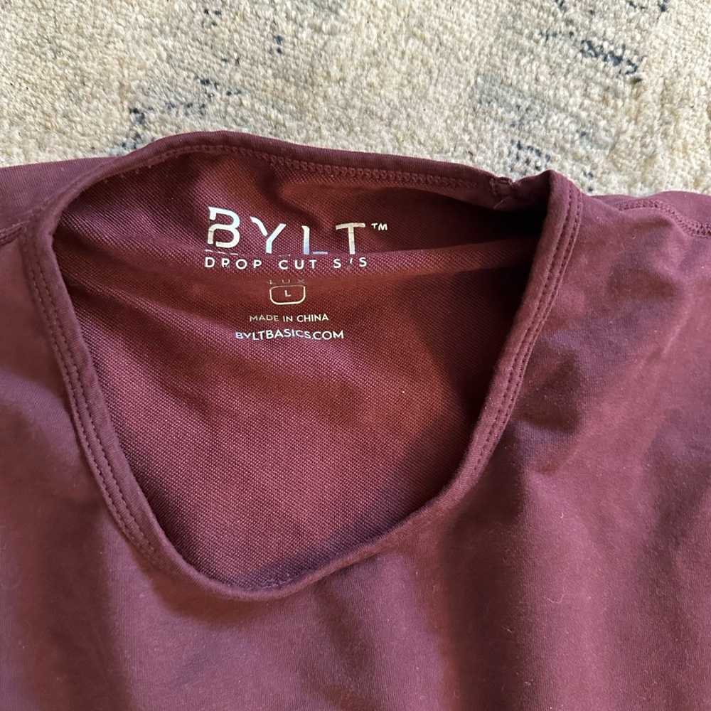 BYLT Drop Cut Lux. Large. Blue and Maroon. EUC